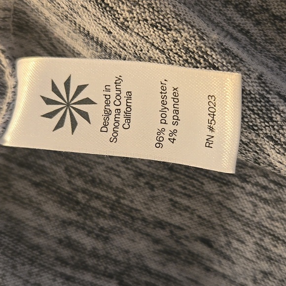 Athleta Gray Women's Hooded Open Front Cardigan - Picture 3 of 5